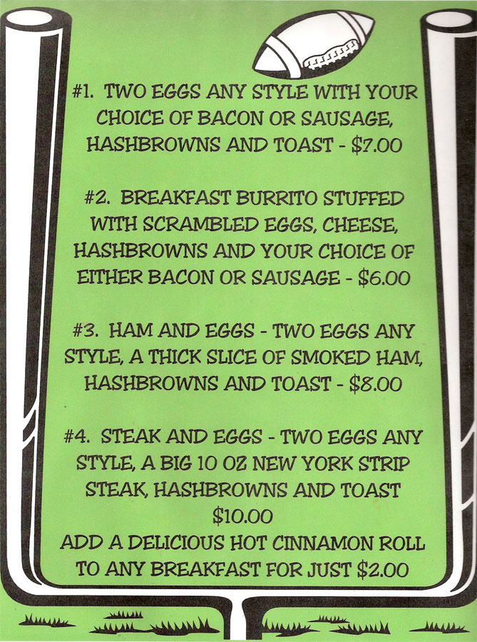 menu-marlin bar breakfast specials